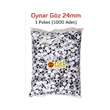 Eser Oynar Göz Siyah 24 mm 1000 Adet