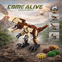 Dinosaur Paradise 304 Parça Dinozor Yapı Seti - Macera Dünyası Blokları
