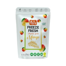 Pol's Freeze Fresh 20 G Mango - Dondurarak Kurutulmuş Doğal Mango Atıştırmalığı 8'li Avantaj Pa Tarı