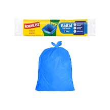 Güçlü Battal Boy Çöp Poşeti 7'li 72x95cm Sızdırmaz Yırtılmaz Battal Boy Çöp Torbası, Geri Dönüştürülebilir Atık Torbası, Restoran, Kafe, Ofis-işyeri, Ev-mutfak İçin Güçlü Çöp Poşeti