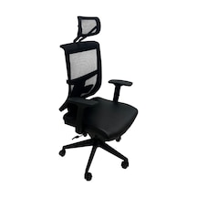 Fuksit Müdür Koltuğu Black Leather Siyah