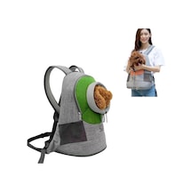 Ldlc Göğüs Messenger Çantası Pet Taşınabilir Nefes Alabilir Sırt Çantasına Maruz Kalabilir, Boyut: M Yeşil