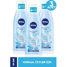 Nivea Tonik Canlandırıcı Normal Ciltler Lotus Çiçeği 200 Ml 3 Adet