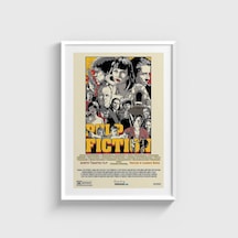 Pulp Fiction 1994 Film Posteri Tablo Çerçeveli Poster Duvar Dekorasyonu Beyaz Çerçeveli Tablo Beyaz Çerçeveli Tablo Dn11d332beyaz