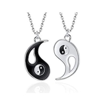 Müstesna Ying Yang Best Friends En Iyi Arkadaş Kolye Fikirleri Beyaz
