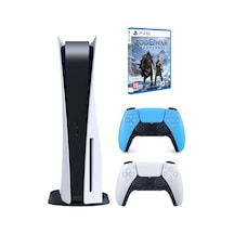 Sony Playstation 5 PS5 Oyun Konsolu + 2. Kol Mavi + PS5 God Of War Ragnarok (İthalatçı Garantili)