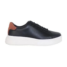 Calvin Klein Cupsole Lace Up Lth, 0gt Siyah Kadın Günlük Spor Ayakkabı