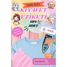 İsme Özel 104'lü Kıyafet Etiketi - 30 Saniyede Ütülü Çözüm - Okul Kreş İçin Yıkanabilir İsimlik - 743305522 Diğer