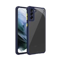 Samsung Galaxy Uyumlu S21 Kılıf Lens Korumalı Arkası Şeffaf Silikon