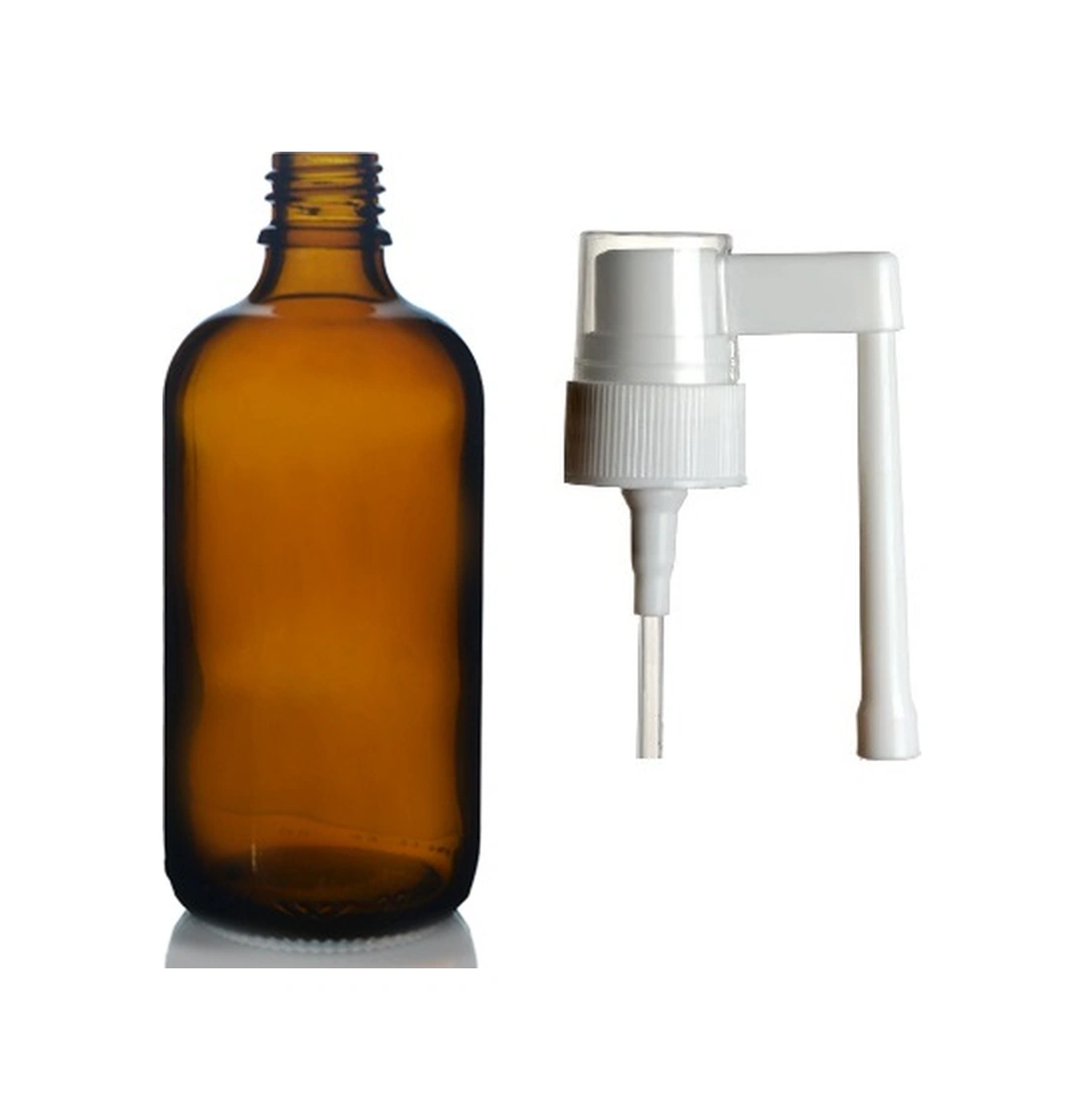 100ml Kahverengi Ağız Spreyi Başlıklı Cam Şişe, 24 Adet, Ağız Spreyi Şiesi, Cam Şişe, Medikal Şişe Diğer