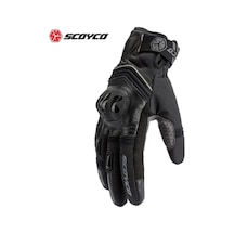 Ebakbak Motosiklet Eldiven Deri Ve Cordura Reflektörlü Su Geçirmez Özel Iç Mebran Dirençli Motor Eldiveni