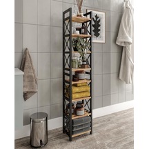 Tr Dekoratif Banyo Rafı Organizer Retro Tasarımlı Çok Amaçlı Düzenleyici Raf, Ahşap Çam Raflı, Dayanıklı Diğer