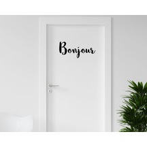 Bk Home Bonjour Tasarımlı Kapı Sticker-1