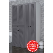 Kenzlife Membran Çamaşır-kurutma Makinesi Dolabı Şahrur Sağ Gribyz 187 120 60 Çekmeceli Mebran Kapak Mdf Gövde Banyo Beyaz