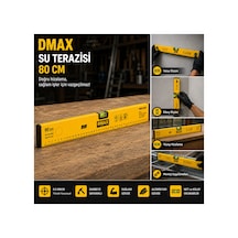 Dmax Su Terazisi 80 Cm Hassas Ölçüm, Sağlam Ve Profesyonel Kullanım