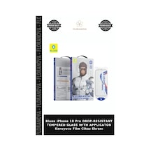 Blueo İphone 18 Pro Drop-resıstant Tempered Glass Wıth Applıcator Koruyucu Film Cihaz Ekranı