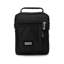 Unisex Çok Bölmeli Günlük Organizer El Ve Omuz Çantası Siyah