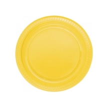 25 Adet Plastik Tabak Sarı