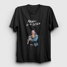 Presmono Unisex Brendon Panic At The Disco T-shirt Siyah