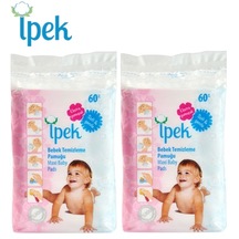 İpek Bebek Temizleme Pamuğu 120 Adet (2Pk*60)