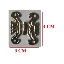 Filoyapımalzemeleri Dekoratif Yaprak Kelebek Menteşe Gümüş (4 Adet) 4 X 3 Cm