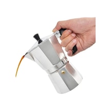 Chef Star Ocaküstü Moka Pot 3 Fincanlık Alüminyum Kahve Espresso Cezvesi 150 Ml