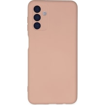 Newface Samsung Uyumlu Galaxy A04s Kılıf Nano İçi Kadife Silikon - Pudra pudra