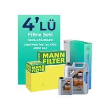 Mann Bmw 6.40 Benzinli Xdrive Filtre Bakım Seti Liqui Moly Motor Yağlı (2011-2018) 4 Lü -