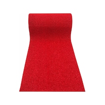 Kıvırcık Kapı Önü Dış Mekan Paspas Halı Yolluk - Kırmızı - En : 1.20 Cm / Boy : 3 Metre Kırmızı