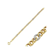Altın Bileklilk 14K Gold Halat Tasarım 5 Mm Kalınlık Sarı Altın