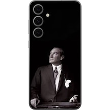 Samsung Galaxy S24 Fe Uyumlu Şeffaf Kılıf Atatürk 3 Tasarımlı