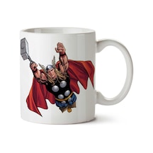 Thor Marvel İki Tarafı Baskılı Kupa Bardak Çok Renkli