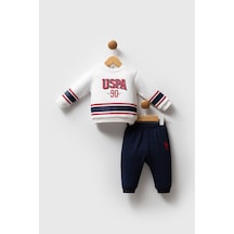 U.s. Polo Assn. Erkek Bebek 2'li Takım Beyaz-1690 Beyaz