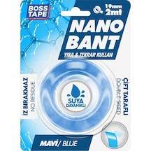 2 Metre Çok Güçlü Çift Taraflı Nano Bant Mavi