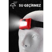 2 Adet Kafa Bantlı Led Işık Ayarlanabilir Kafa Lambası Kitap Okuma Işığı Kamp Gezi Seyehat El Feneri Renkli Çok Renkli