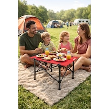 Exent Mini Kamp Sehpası 31 X 46 Cm-kırmızı Çok Renkli