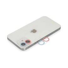 Mey İthalat Apple Uyumlu iPhone 11 Renkli Kamera Lens Koruma Cam - Pembe-mavi