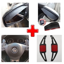 Volkswagen Golf Carbon Ayna Koruyucu + F1 Kulakçık (554047520)