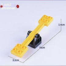 Uyumlu Lego Büyük Parçacık Sahne Teması Blok Aksesuarı - Teeter Totter