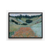 Monet Giverny Yakınlarında Gelincik Tarlası Çerçevesiz Poster 30x42 Cm A3 Tablo Empresyonist