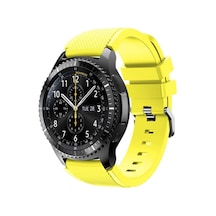 Huawei Watch Gt5 Gt4 Gt2e Gt2 Gt3 Gt3 Pro Honor Watch 2 Uyumlu Silikon Kordon Sarı