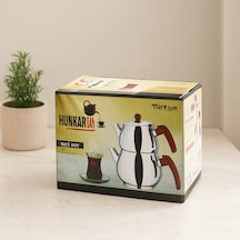 Midi Boy Çelik Çaydanlık Seti - Kendinden Süzgeçli Renkli Bakalit Kulplu 0.5l/0.75l Çok Renkli