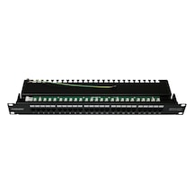 Canovate 25 Port Cat 3 Telefon Patch Panel 1u 19'' Siyah Zırhlı Ral 9005 2 Yıl Üretici Garantili
