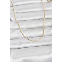 Cm 14k Renk İnce Kare Zincirli Model 60 Cm Kadın Kolye Diğer
