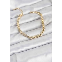Gold Renk Tifani Model Pirinç Kadın Bileklik - Tj-bb8267 Tdrtr