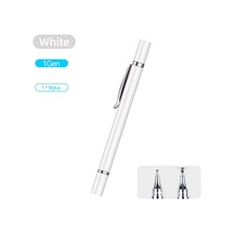 Beyaz 2 İn 1 Stylus Kalem Tablet Mobil Android İos Uyumlu  Telefon İpad Xiaomi Samsung Evrensel Dokunmatik Kalem Çizim Kalem Aksesuarları