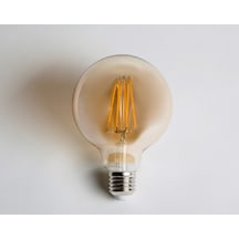 6W RUSTİK LED GLOP AMPÜL G90 E27 - AMBER