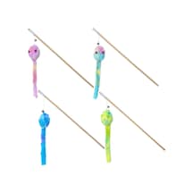 Depomıx Eastland Ahşap Saplı Peluş Fareli Kedi Oltası 40 Cm