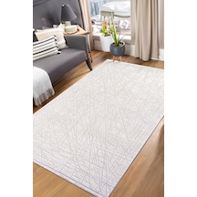 Enti Akik 8615 Krem Halı Kilim Salon Mutfak Kesme Yolluk Dokuma Krem