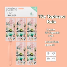 Porsima 3106 Kedi Köpek Tüy Toplayıcı Rulo 4 Adet Yedek Rulo Somo